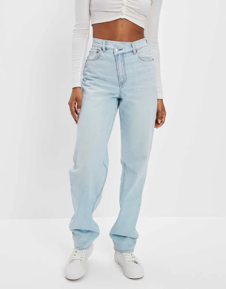 High Waisted Premium Crossover Jeans