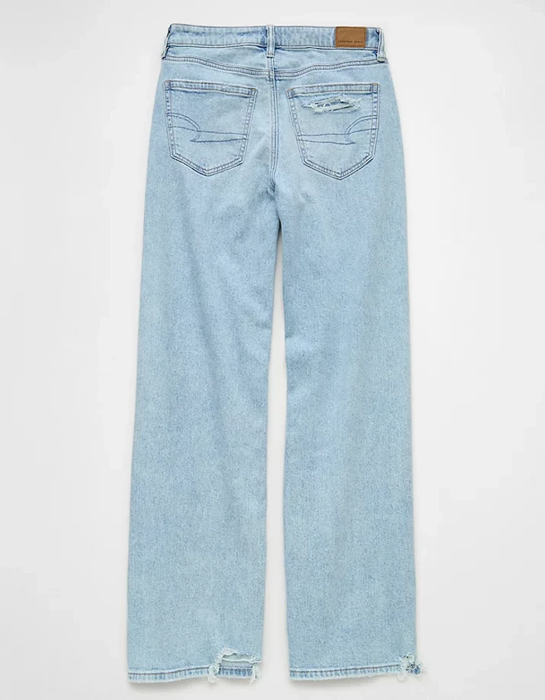 AE Dreamy Drape Stretch Super High-Waisted Baggy Wide-Leg Jean