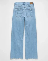 Jean ample à jambe large taille très haute déchiré et extensible Dreamy Drape AE