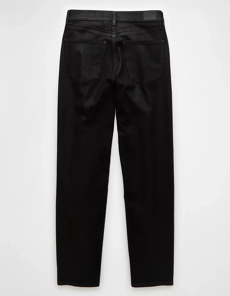 AE Stretch Coated Super High-Waisted Baggy Straight Jean