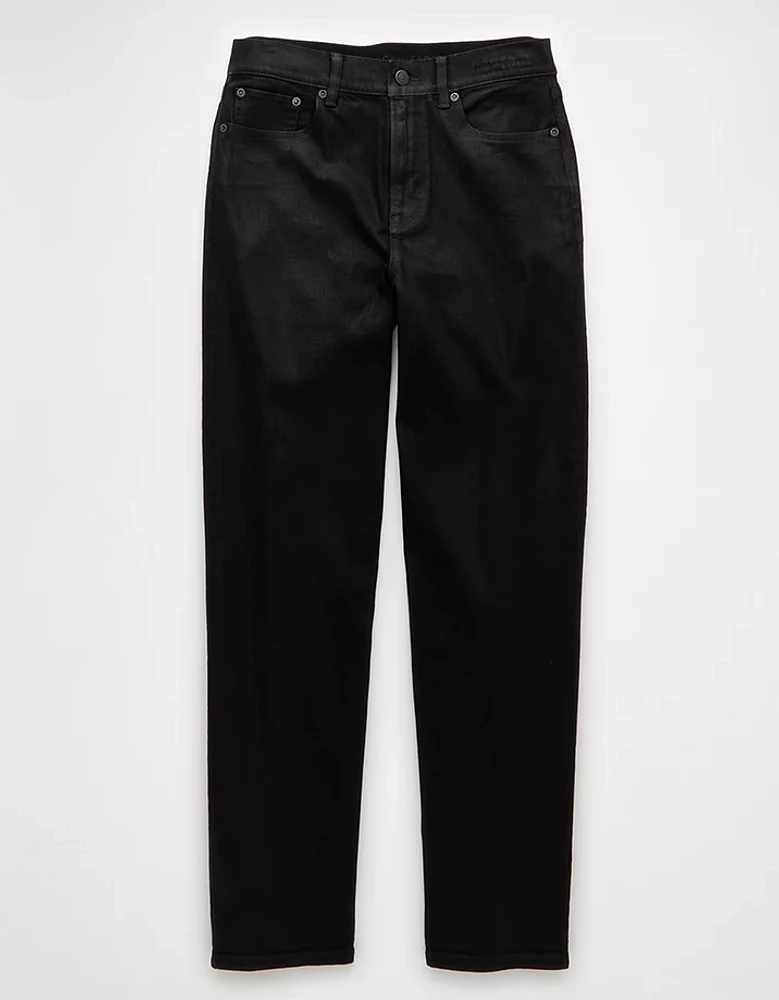 AE Stretch Coated Super High-Waisted Baggy Straight Jean