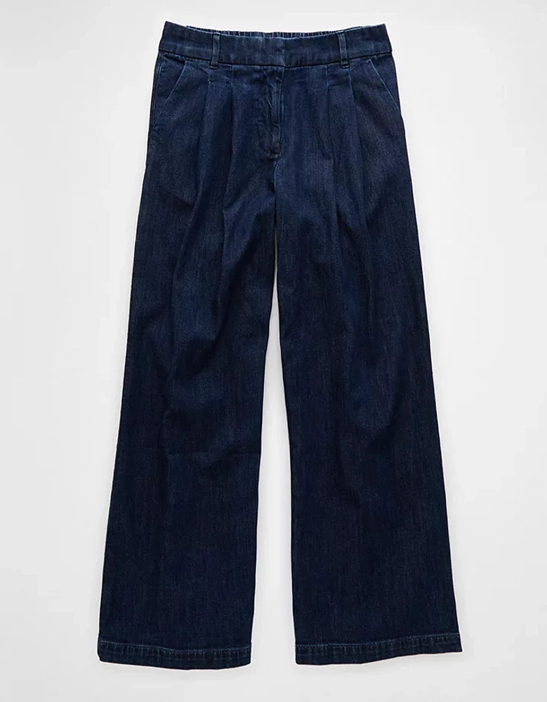 AE Stretch Super High-Waisted Ultra Wide-Leg Trouser Jean