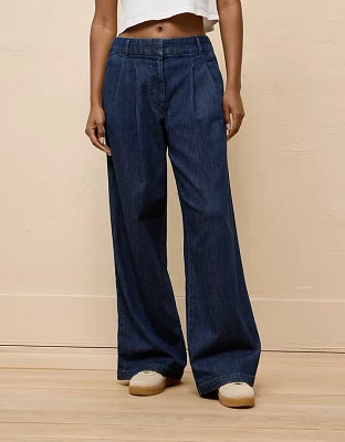 AE Stretch Super High-Waisted Ultra Wide-Leg Trouser Jean