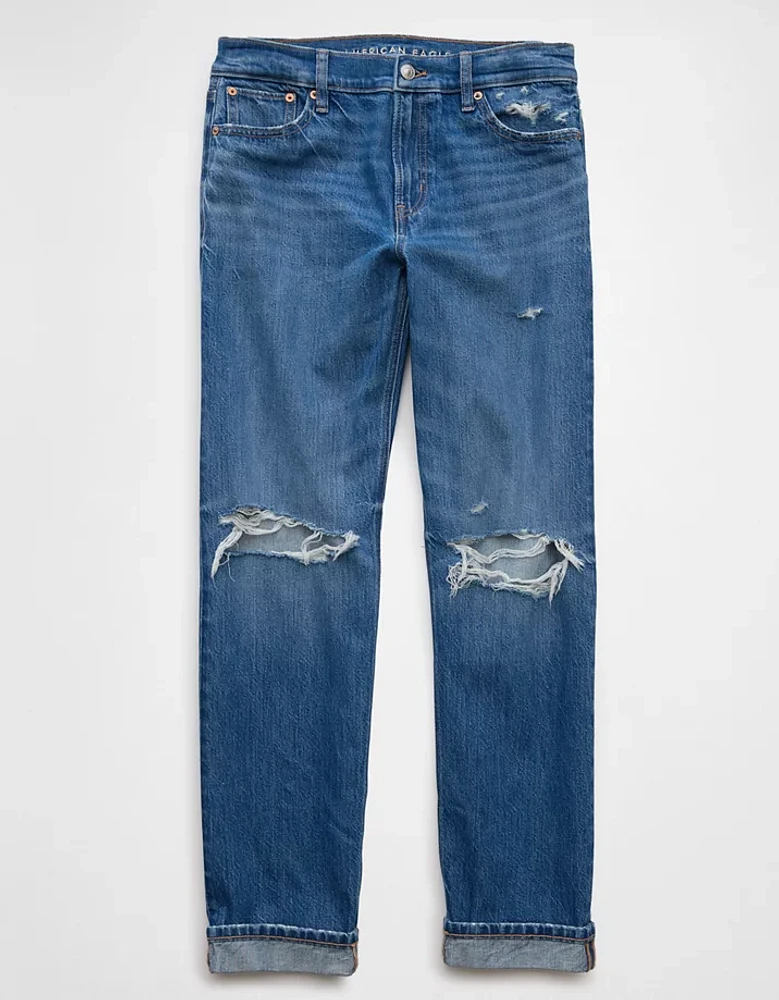 AE Ripped Low-Rise Ex-Boyfriend Jean