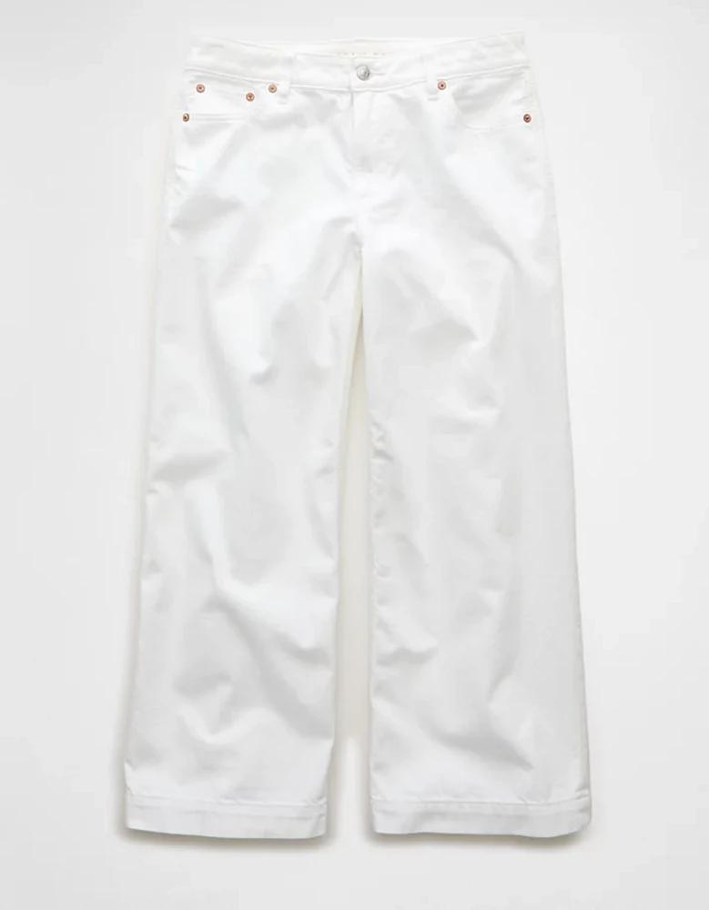 Jean ample à jambe large taille basse extensible et rigide Drapé de rêve AE