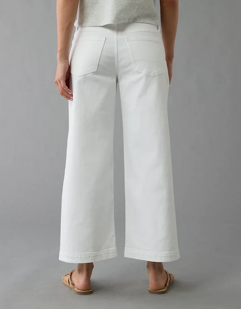 Jean ample à jambe large taille basse extensible et rigide Drapé de rêve AE