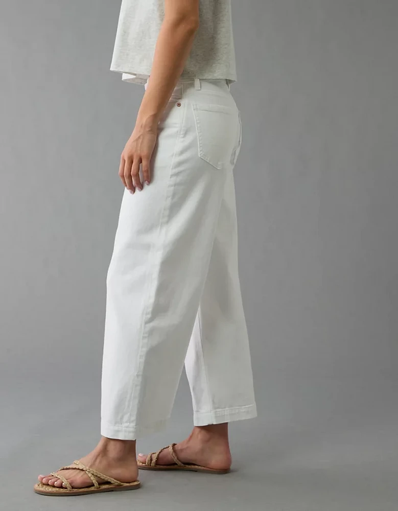 Jean ample à jambe large taille basse extensible et rigide Drapé de rêve AE