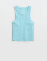 Aerie Textured Free Spirit Ribbed Tank Top