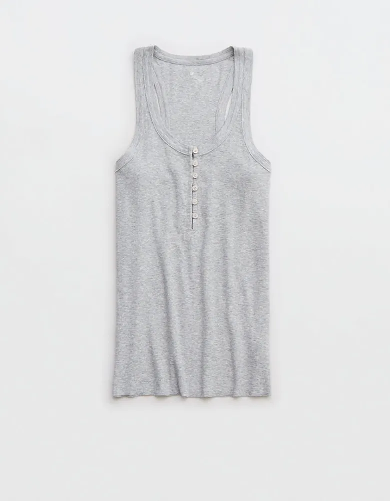 Aerie No BS Henley Tank Top