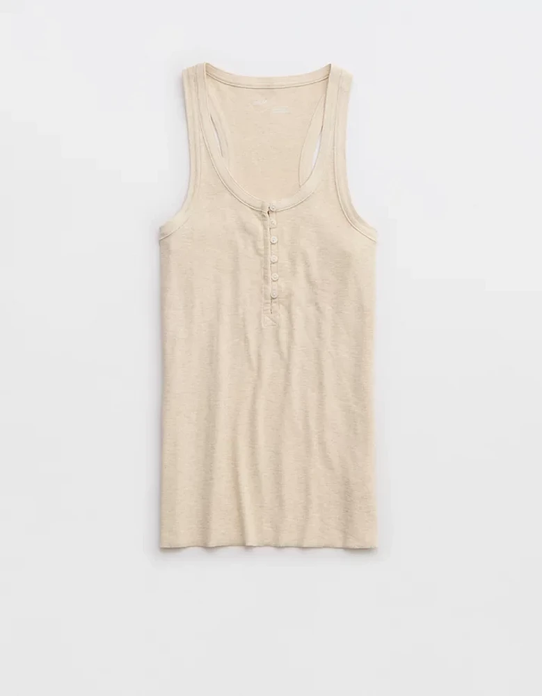 Aerie No BS Henley Tank Top