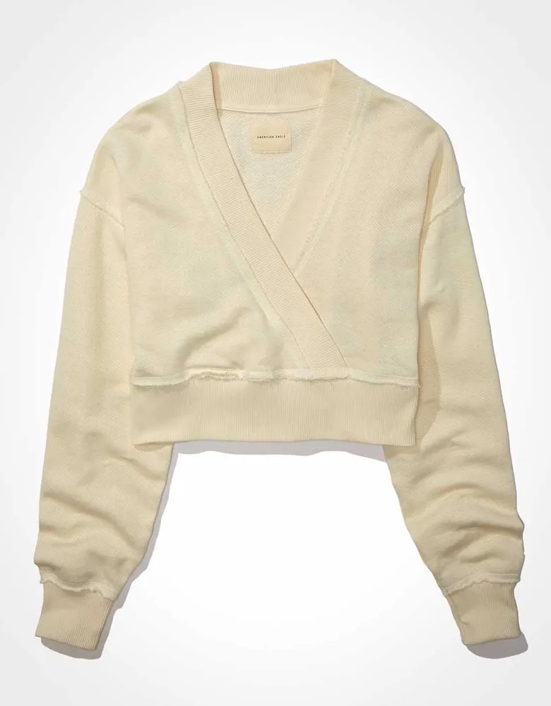 AE Wrap-Front Sweatshirt