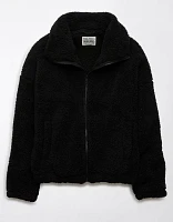 AE Zip-Up Bear Hug Sherpa Sweatshirt