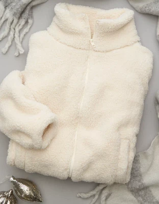 AE Zip-Up Bear Hug Sherpa Sweatshirt