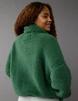 AE Zip-Up Bear Hug Sherpa Sweatshirt