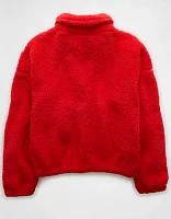 AE Zip-Up Bear Hug Sherpa Sweatshirt