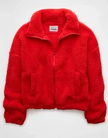 AE Zip-Up Bear Hug Sherpa Sweatshirt