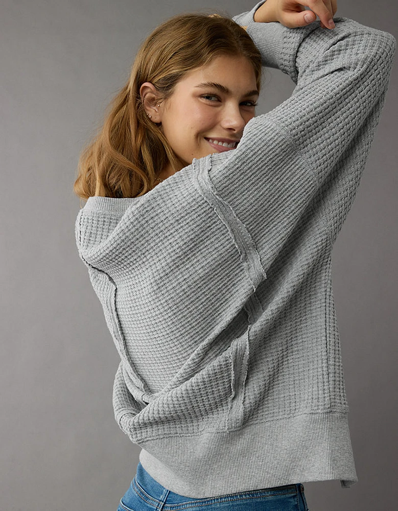 AE Big Hug Waffle Sweatshirt