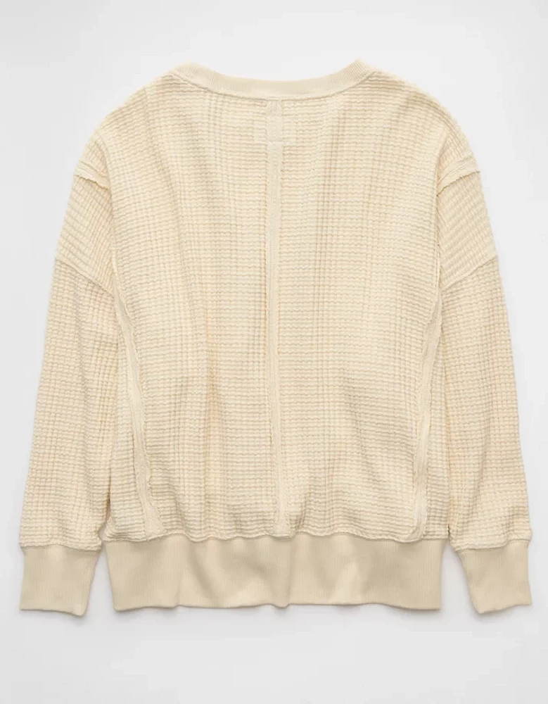 AE Big Hug Waffle Sweatshirt
