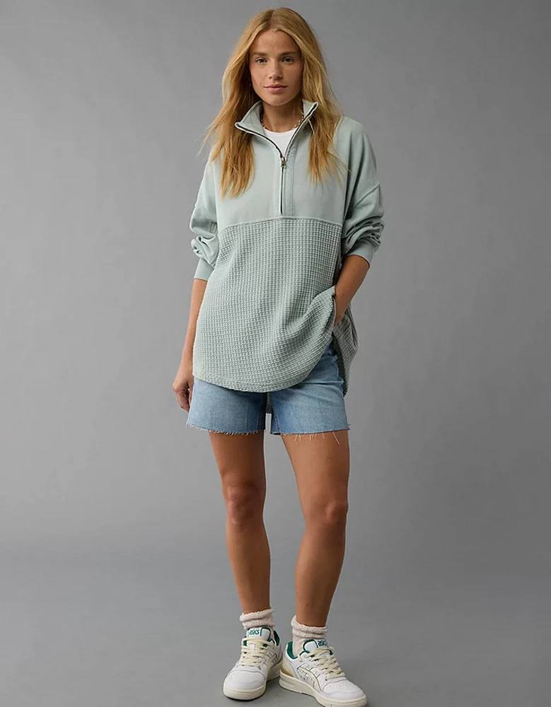 AE Oversized Half-Zip Sweatshirt