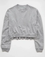 AE Big Hug Cropped Crew Neck Sweatshirt