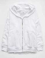 AE Everyday Luxe Oversized Zip-Up Hoodie