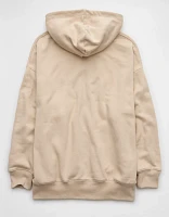 AE Everyday Luxe Oversized Zip-Up Hoodie