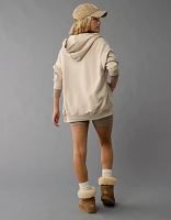 AE Everyday Luxe Oversized Zip-Up Hoodie