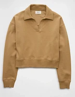 AE Cropped Polo Sweatshirt