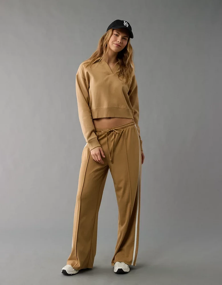 AE Cropped Polo Sweatshirt