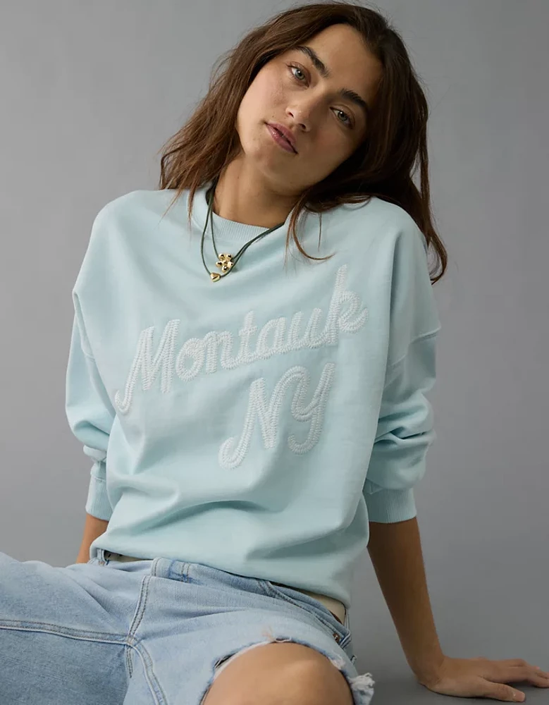 AE Relaxed Fit Destination Graphic Sweatshirt