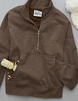 AE Everyday Luxe Quarter-Zip Sweatshirt