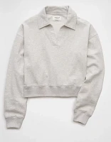 AE Cropped Polo Sweatshirt