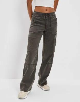 AE Dreamy Drape Stretch Super High-Waisted Baggy Wide-Leg Pant