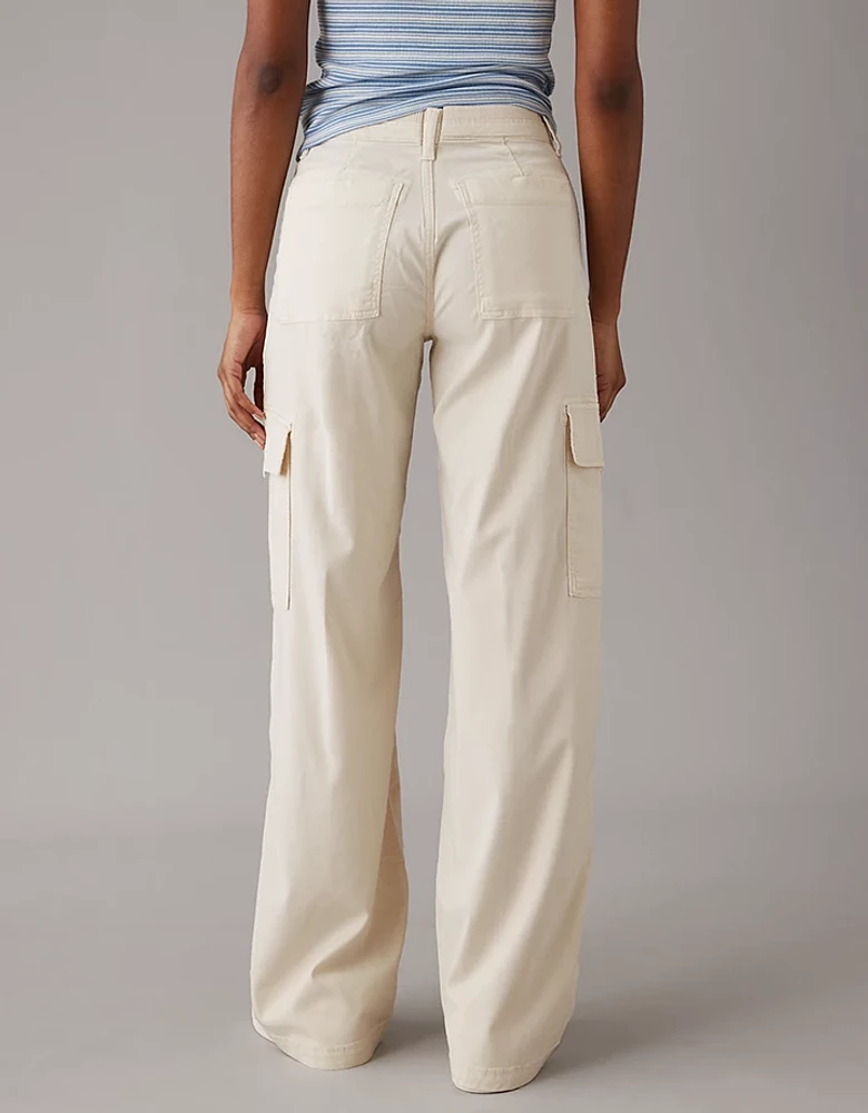 AE Dreamy Drape Stretch Cargo Super High-Waisted Baggy Wide-Leg Pant