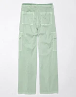 AE Dreamy Drape Stretch Cargo Super High-Waisted Baggy Wide-Leg Pant