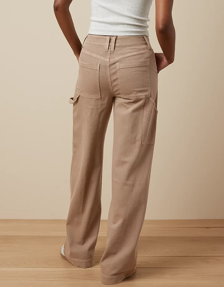 AE Dreamy Drape Woven Super High-Waisted Baggy Wide-Leg Pant