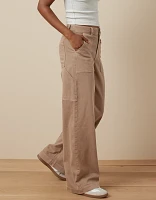 AE Dreamy Drape Woven Super High-Waisted Baggy Wide-Leg Pant