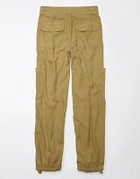 AE Dreamy Drape Linen-Blend Baggy Wide-Leg Cargo Pant