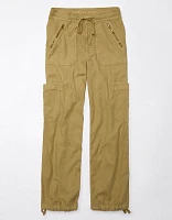 AE Dreamy Drape Linen-Blend Baggy Wide-Leg Cargo Pant