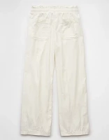 AE Dreamy Drape Linen-Blend Pull-On Pant