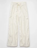 AE Dreamy Drape Linen-Blend Pull-On Pant