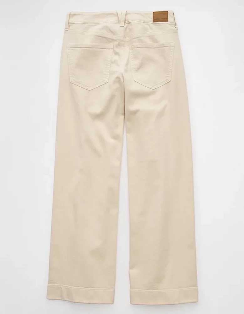 AE Dreamy Drape Stretch Low-Rise Baggy Wide-Leg Pant