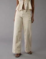 AE Dreamy Drape Stretch Low-Rise Baggy Wide-Leg Pant