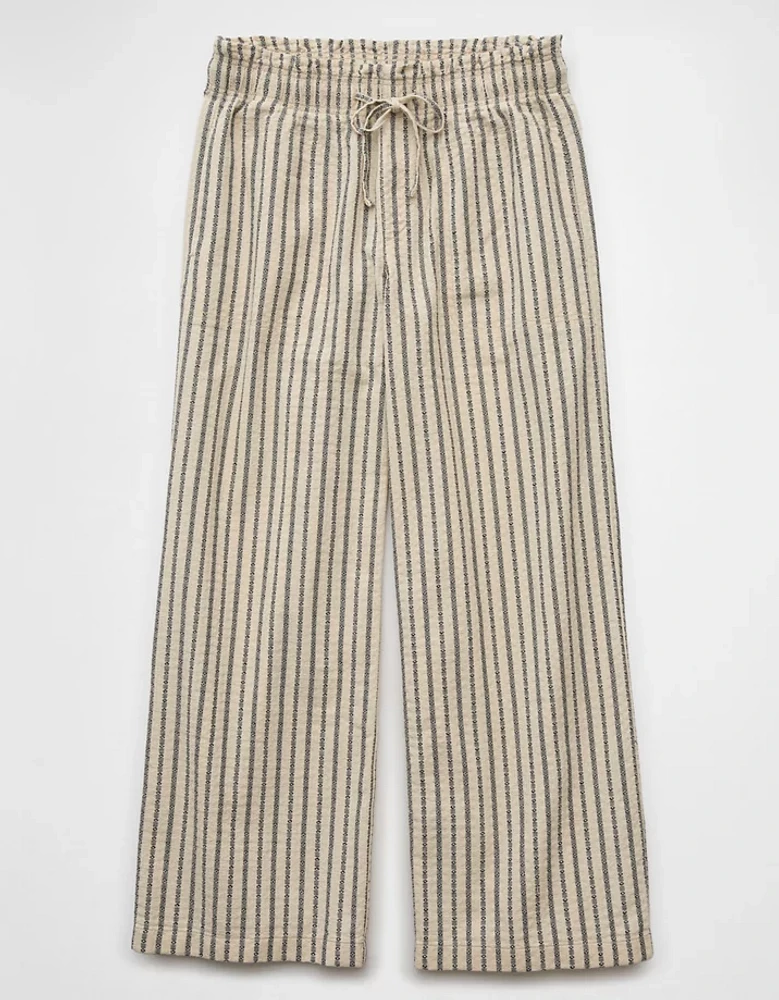 Pantalon à ceinture élastique rayé AE