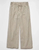 Pantalon à ceinture élastique rayé AE
