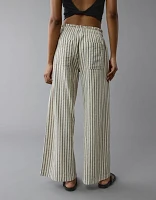 Pantalon à ceinture élastique rayé AE
