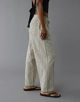 Pantalon à ceinture élastique rayé AE