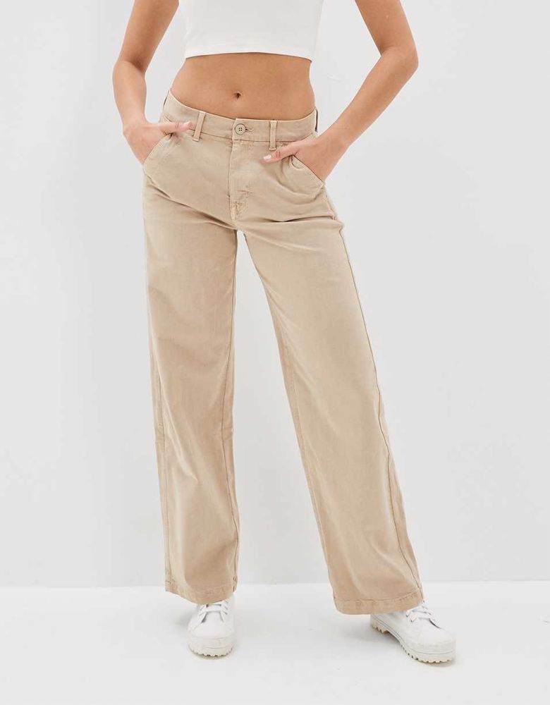 AE Stretch High-Waisted Vegan Leather Straight Cargo Pant  Cargo pant,  American eagle outfitters women, Cargo pants outfit