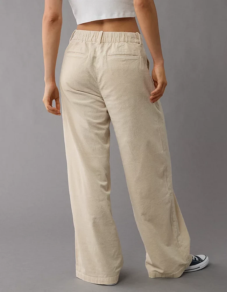 AE Stretch Corduroy High-Waisted Wide-Leg Trouser