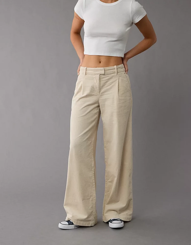 AE Stretch Corduroy High-Waisted Wide-Leg Trouser